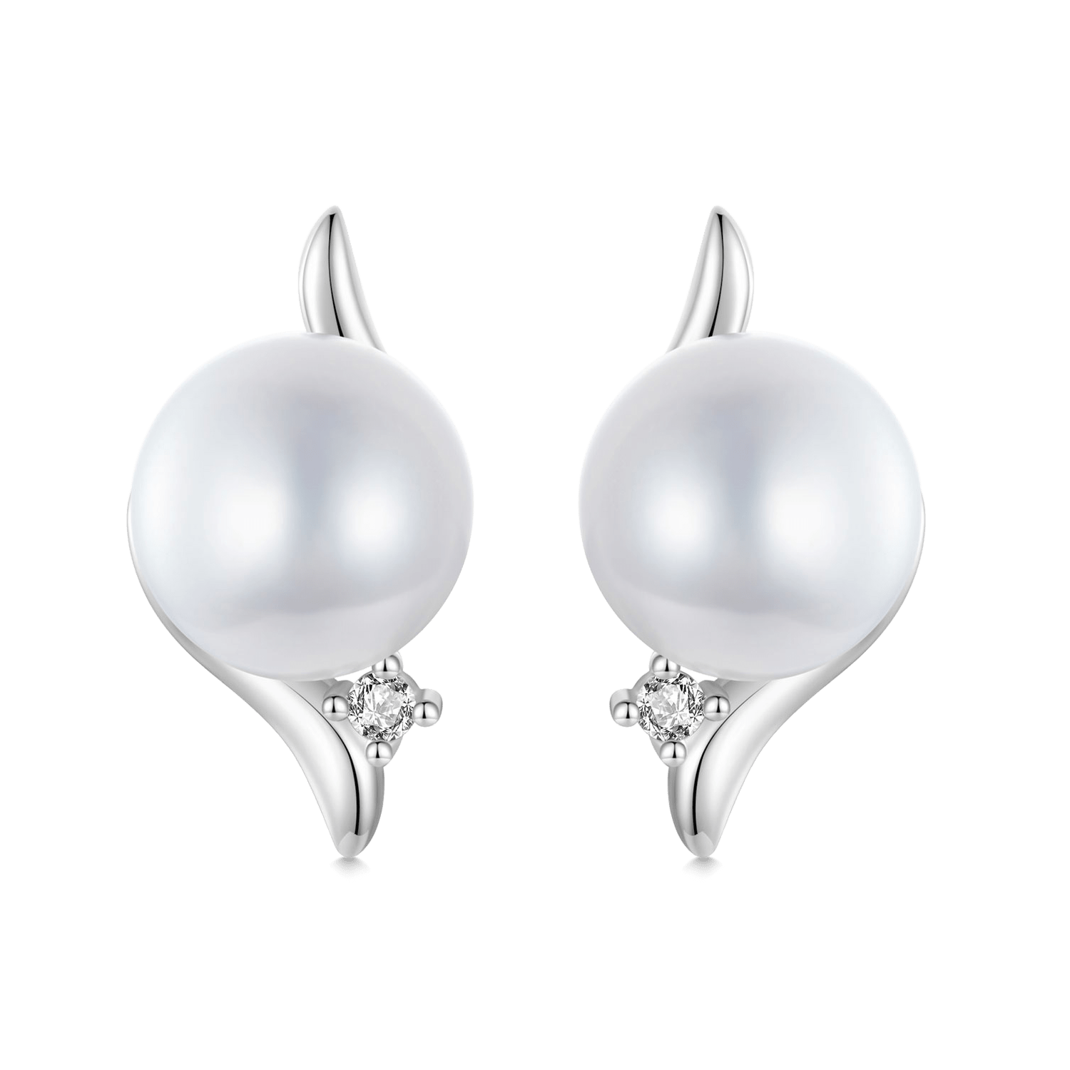 Gnoce Freshwater Pearl Stud Earrings_1