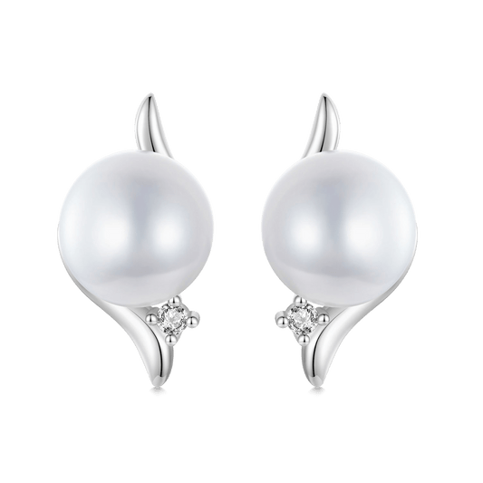 Gnoce Freshwater Pearl Stud Earrings_1