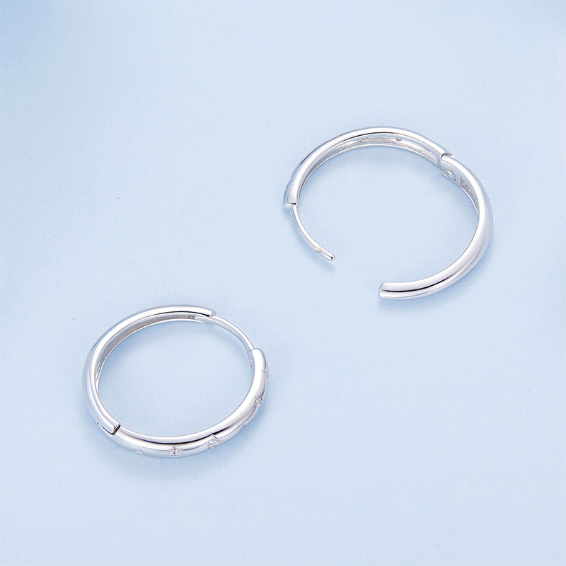 Gnoce Sparkling Stars Hoop Earrings_2