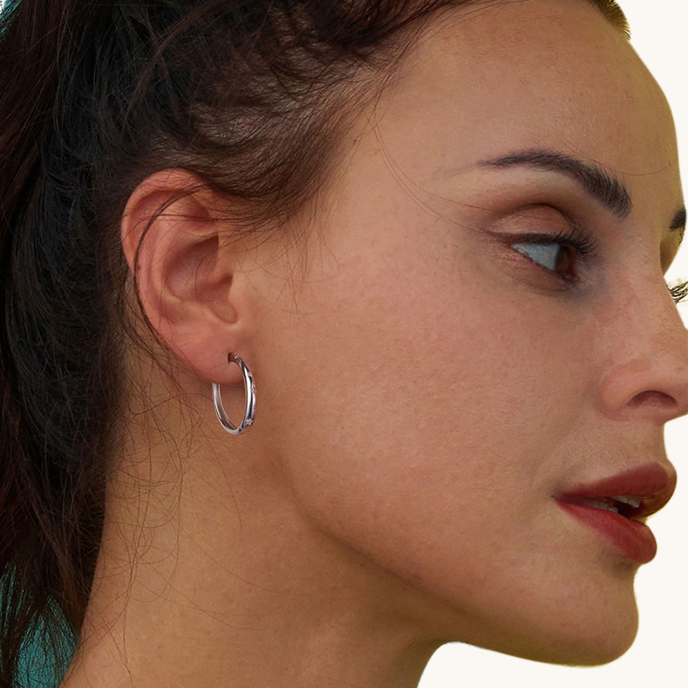 Gnoce Sparkling Stars Hoop Earrings_4