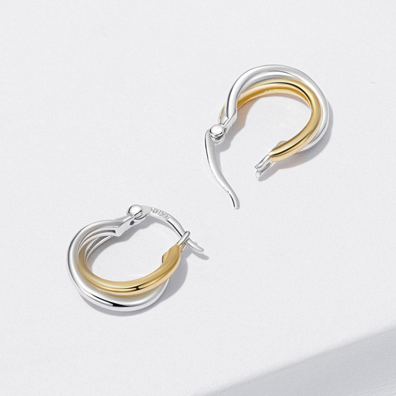 Gnoce Mini Double Roll Hoop Earrings_3