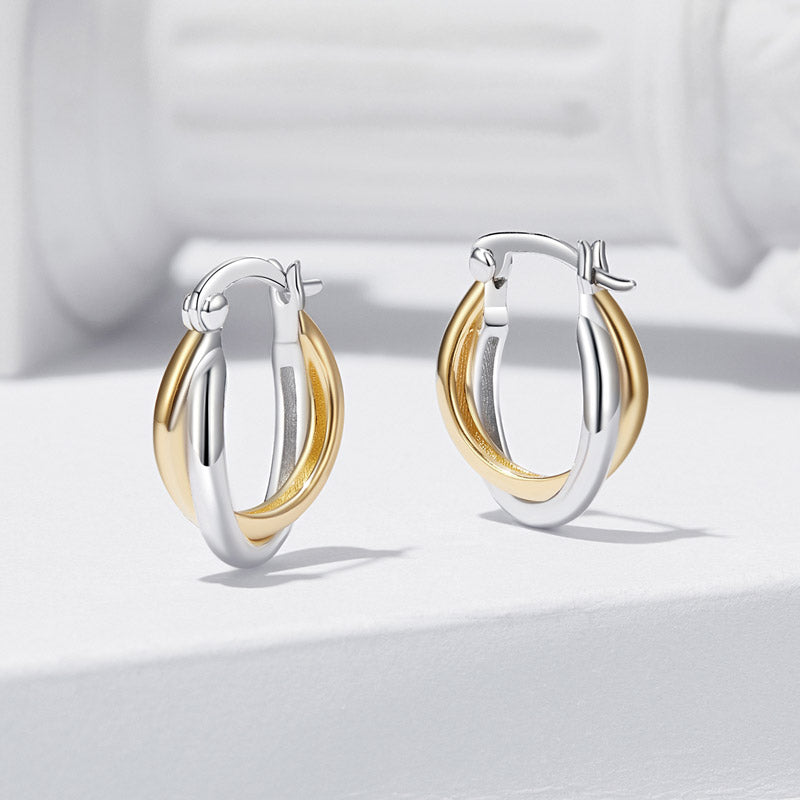 Gnoce Mini Double Roll Hoop Earrings_2