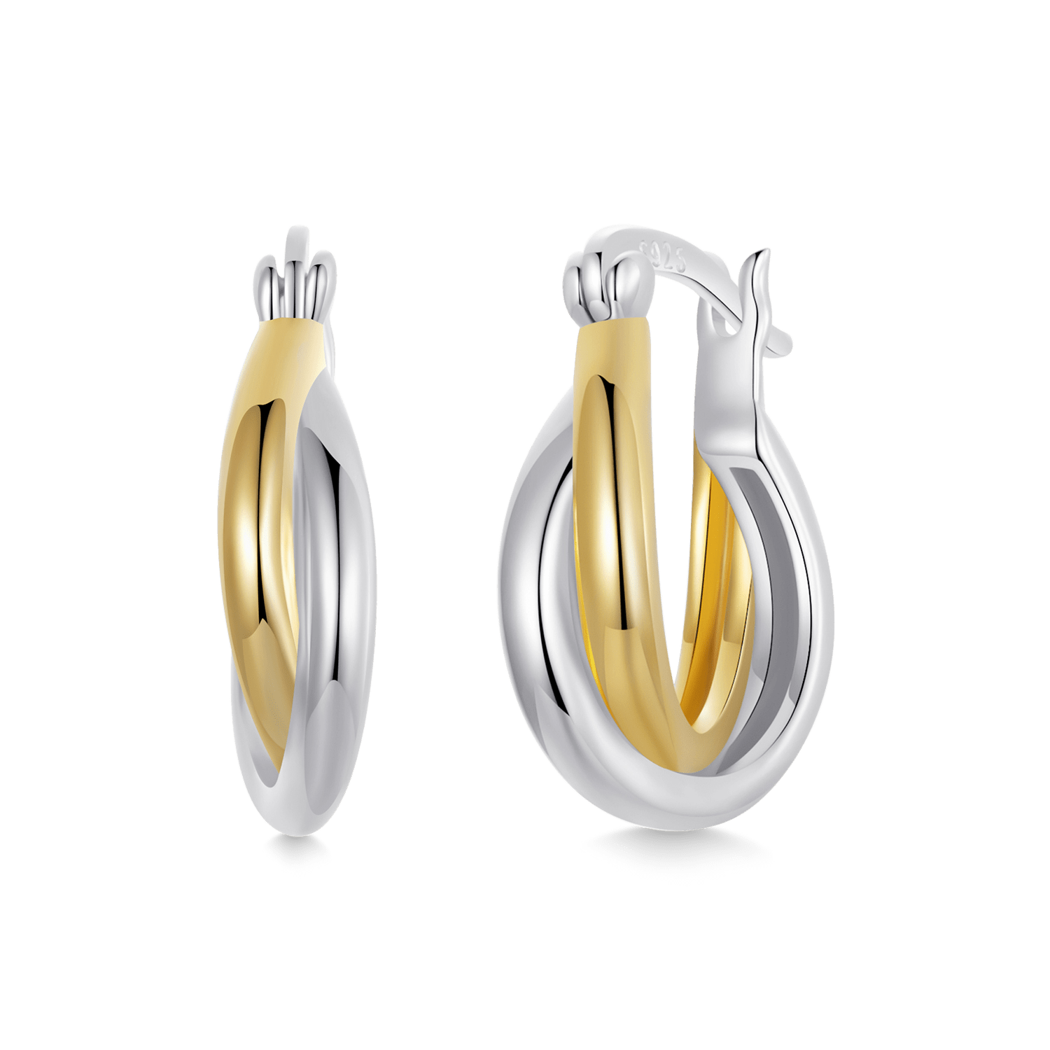 Gnoce Mini Double Roll Hoop Earrings_1