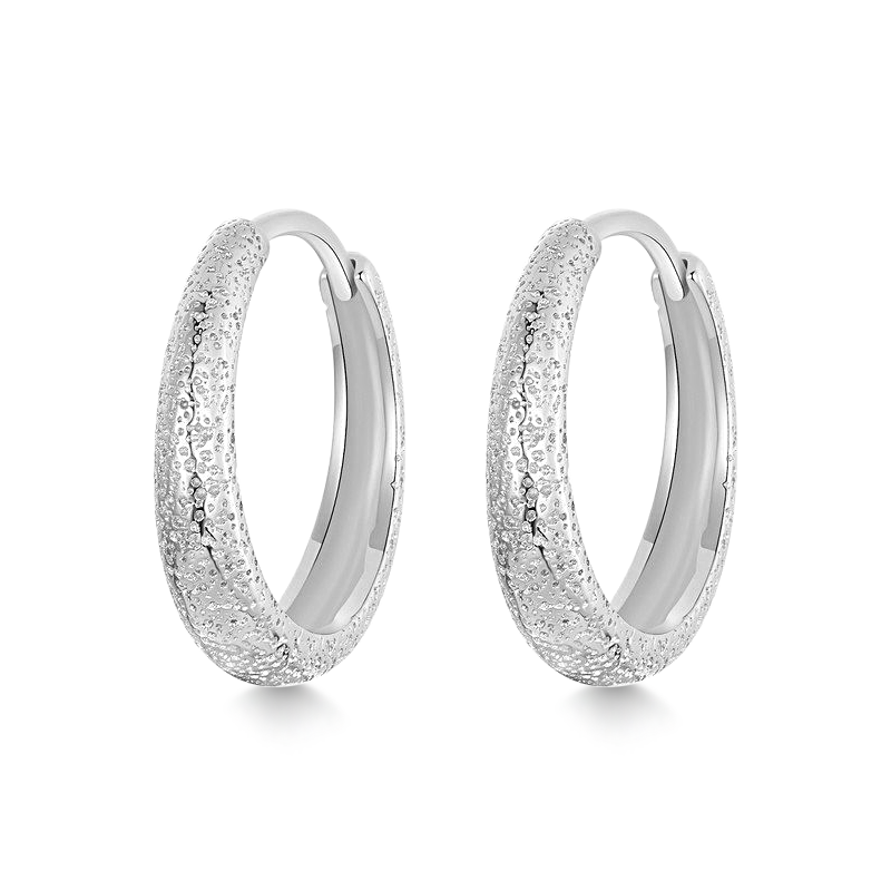 Gnoce Carving Textural Hoop Earrings_1
