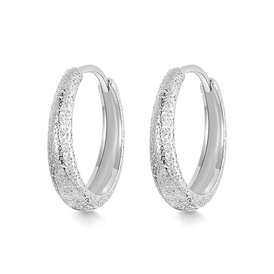 Gnoce Carving Textural Hoop Earrings_1