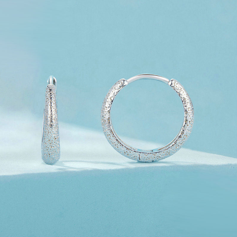 Gnoce Carving Textural Hoop Earrings_4