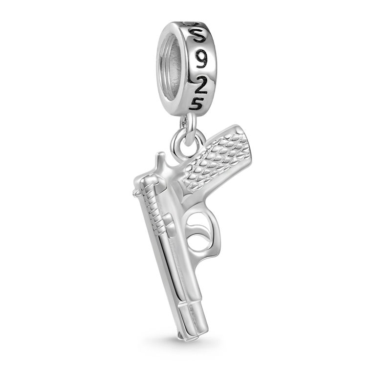 Gnoce Bullet Gun Pistol Pendant Dangle Charm_2