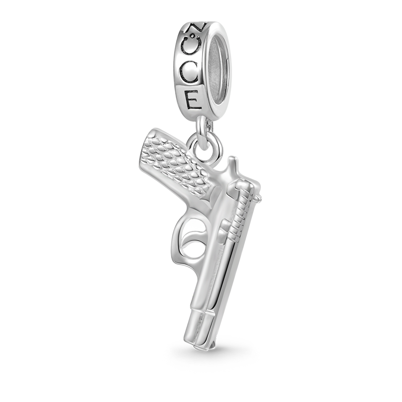 Gnoce Bullet Gun Pistol Pendant Dangle Charm_1
