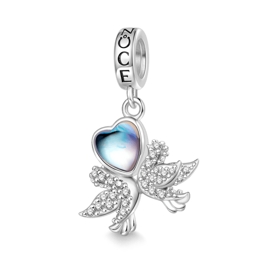 Gnoce Love Birds Moonstone Pendant Dangle Charm_1