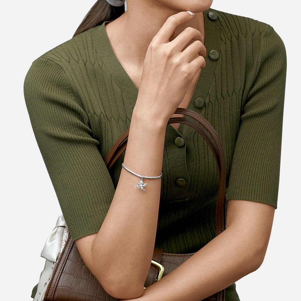 Gnoce Guardian Angel Pendant Dangle Charm_5