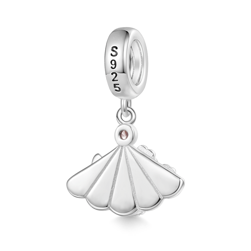 Gnoce Pink Butterfly Flower Fan Pendant Dangle Charm_2