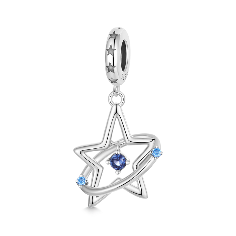 Gnoce Fantasy Star Trail Pendant Dangle Charm_1