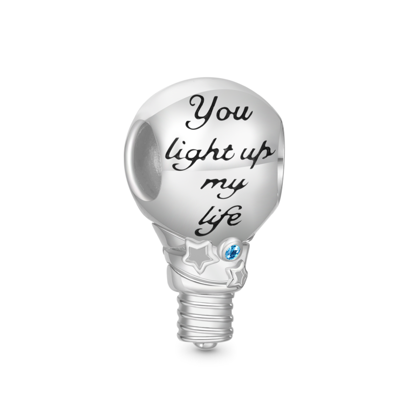 Gnoce "You light up my life" Light Bulb Charm_2