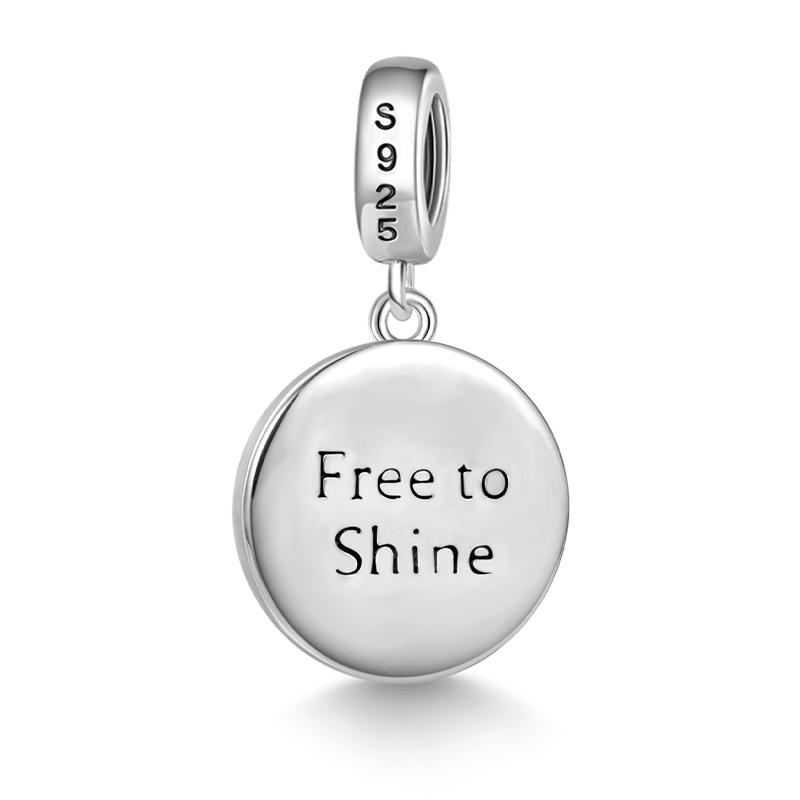 Gnoce "Free to Shine" Wolf King Pattern Pendant Dangle Charm_2