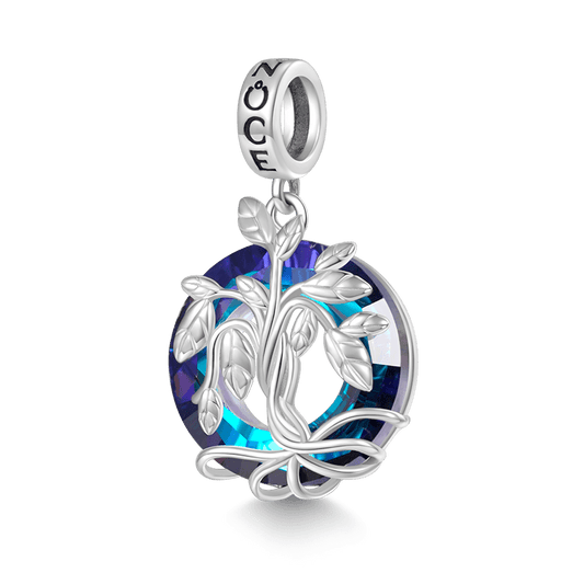 Gnoce Angel Circle Tree of Life Pendant Dangle Charm_1