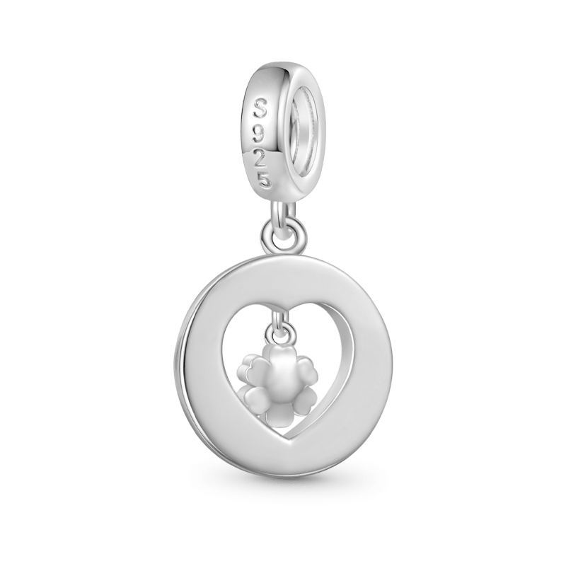 Gnoce "Sister hood" Heart Pendant Dangle Charm_2