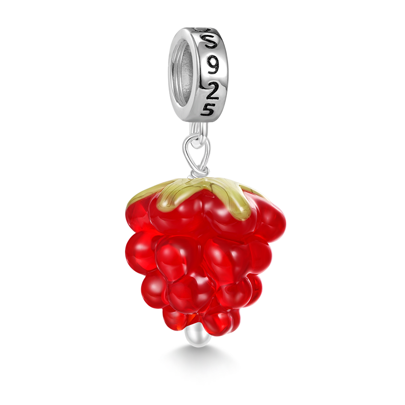 Gnoce Red Raspberry Pendant Dangle Charm_2