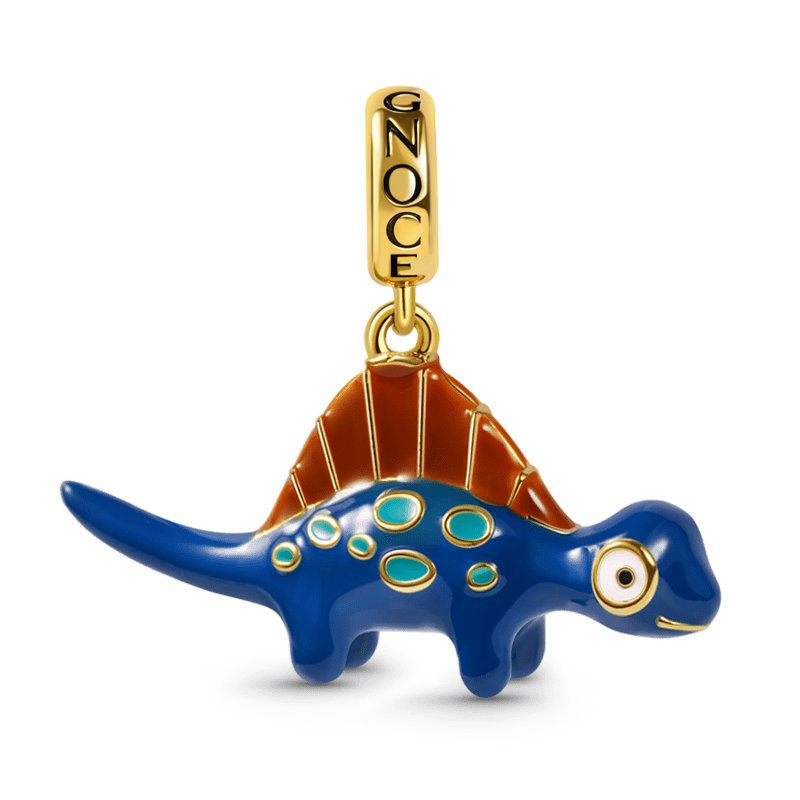 Spinosaurus Pendant Dangle Charm Sterling Silver 18k Gold Plated_1