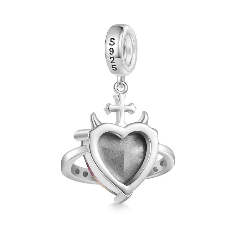 Gnoce Planet Heart Little Devil Pendant Dangle Charm_2