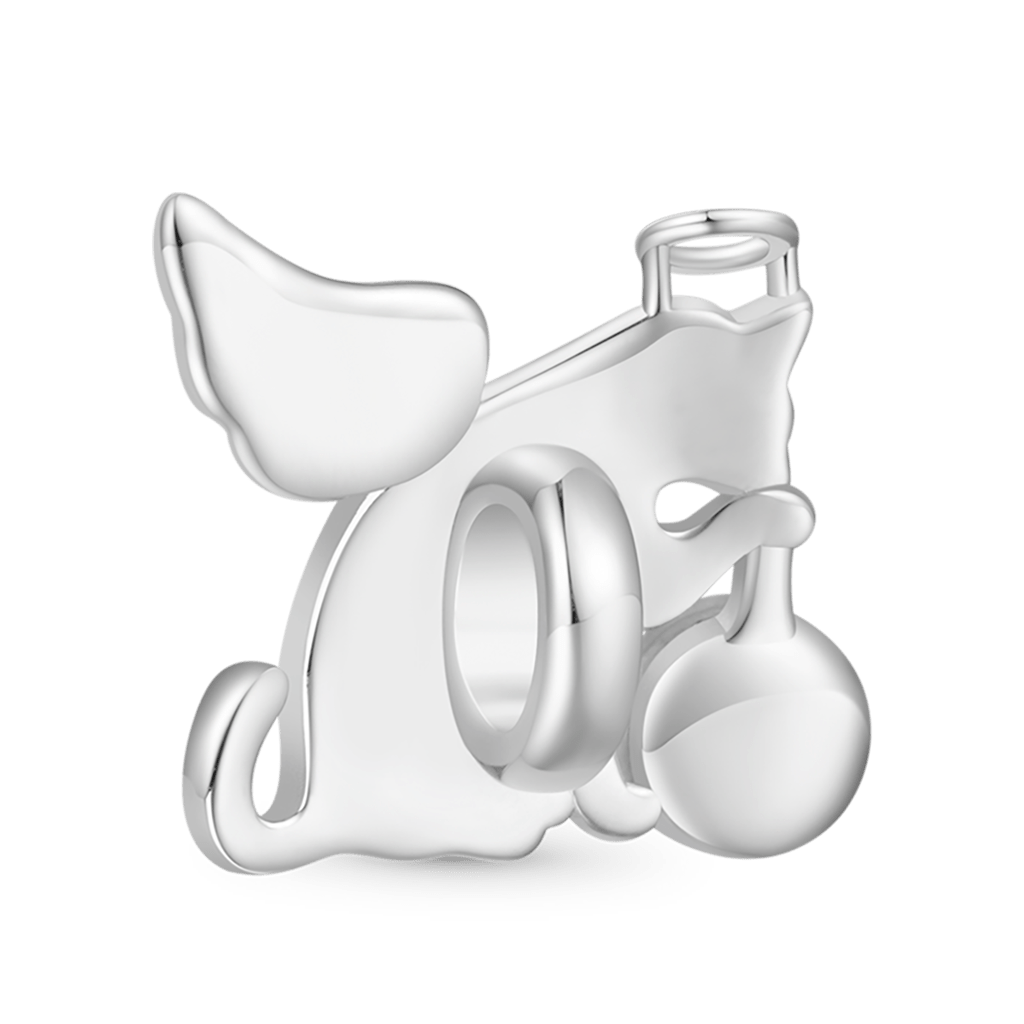 Gnoce Engravable Cat Angel Glow-in-the-Dark Charm_3