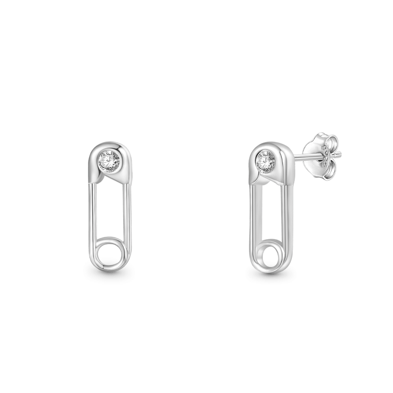Gnoce Paperclip Stud Earrings_2
