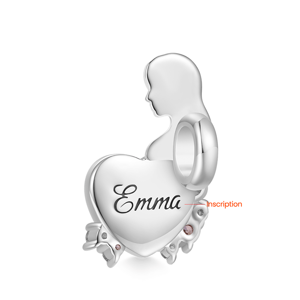 Gnoce Engravable Maternity Personalized Photo Charm_2