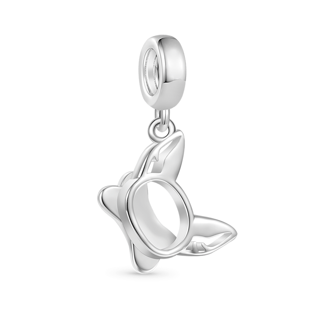 Gnoce Engravable Pet Ears Pendant Dangle Charm_3