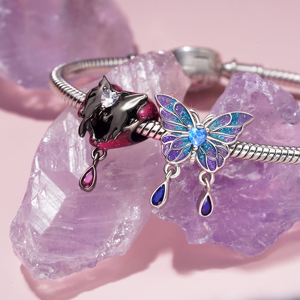 Gnoce "Soulmate" Butterfly Heart Charm_3