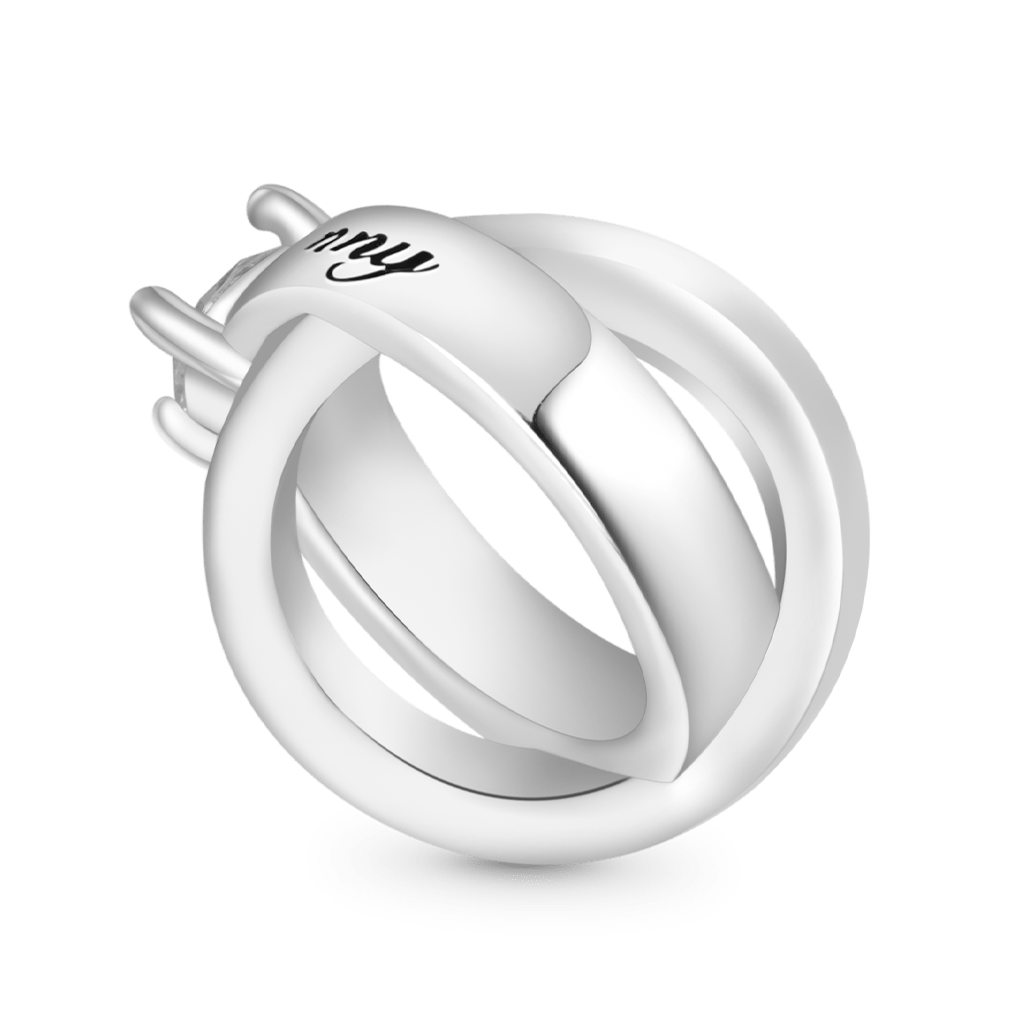 Gnoce Engravable Couple Rings Valentine Charm_3