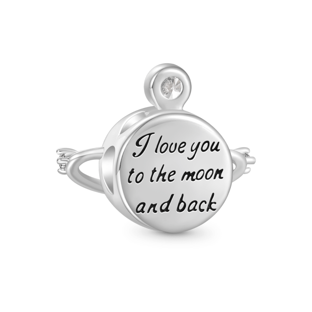 Gnoce "I love you to the moon and back" Planet Glow-in-the-Dark Charm_3