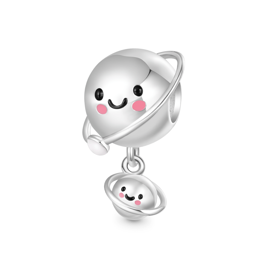 Gnoce "mummy Litty" Mother Child Planet Glow-in-the-Dark Charm_2