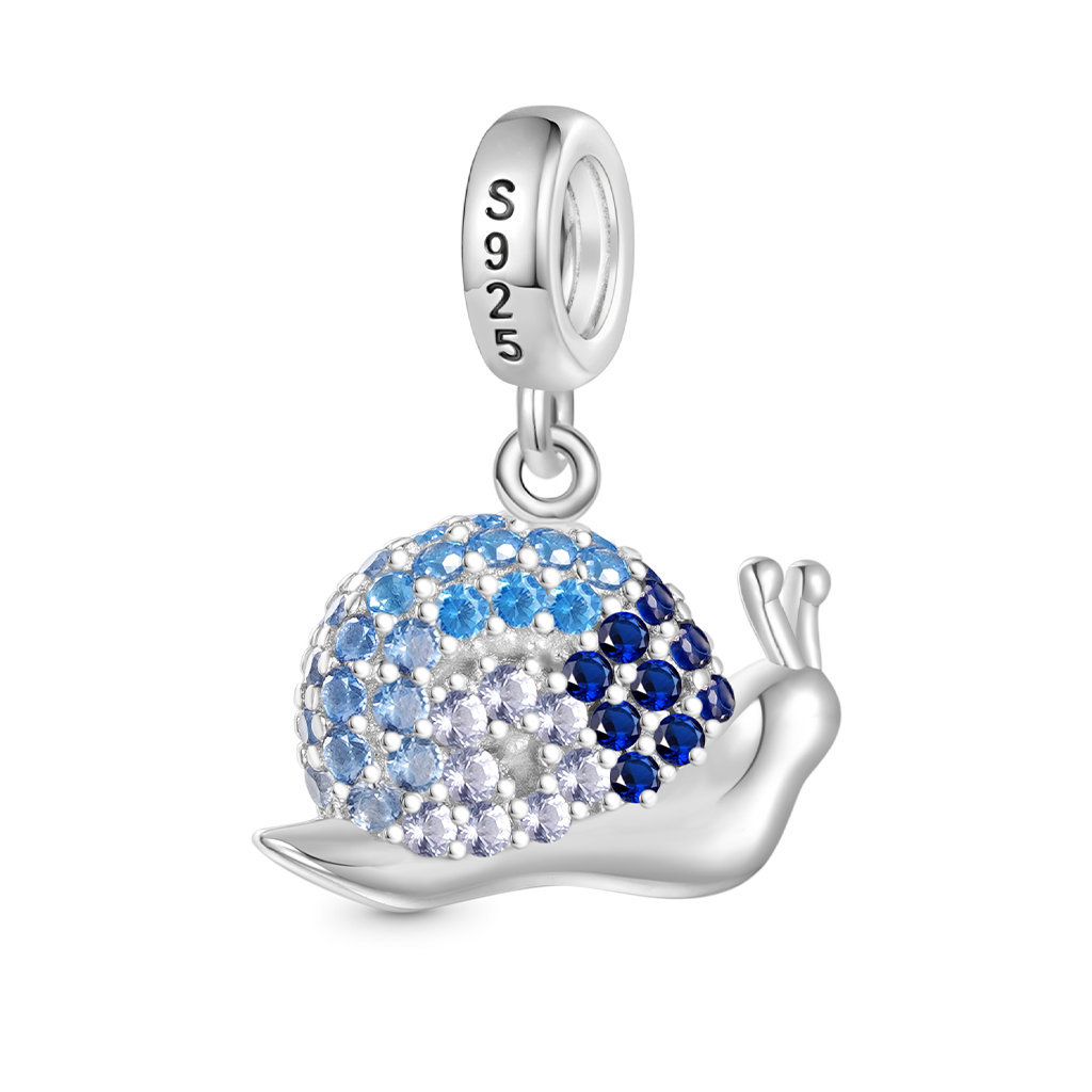 Gnoce Graduated Snail Pendant Dangle Charm_2