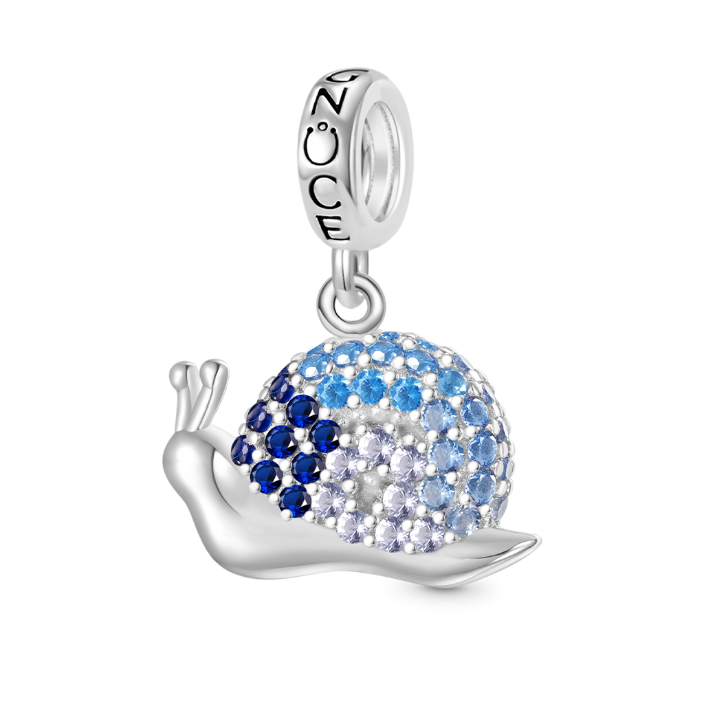 Gnoce Graduated Snail Pendant Dangle Charm_1