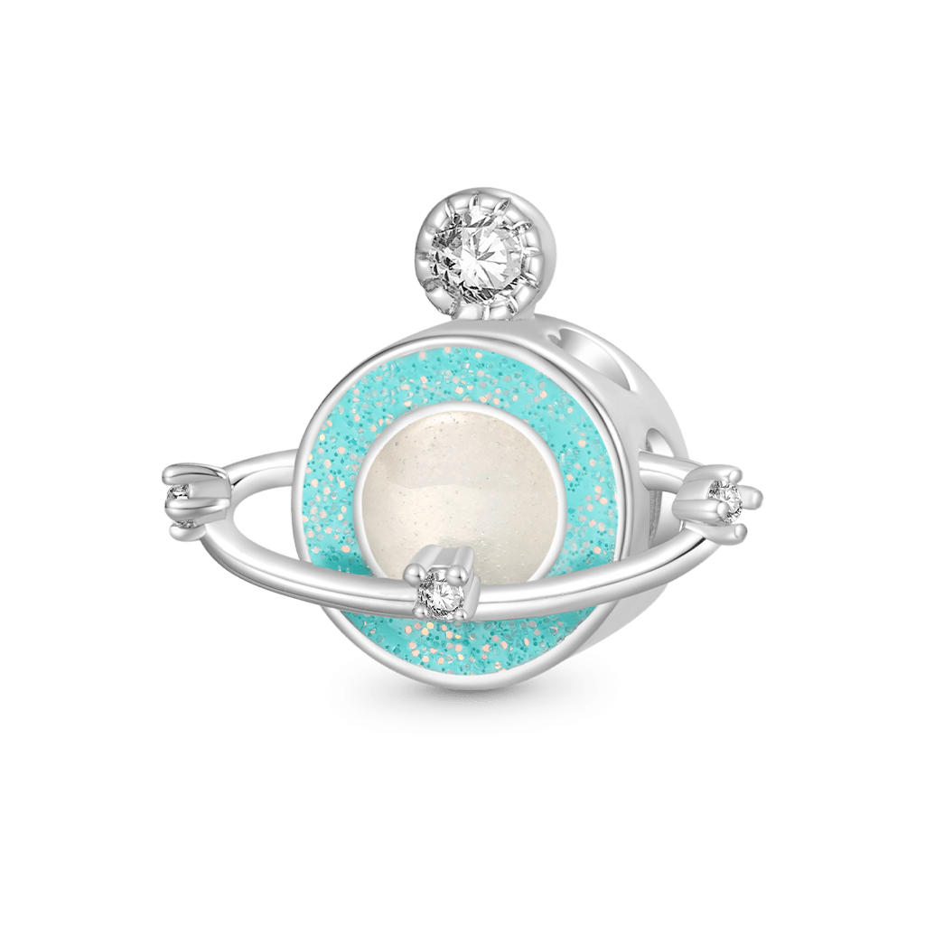 Gnoce "I love you to the moon and back" Planet Glow-in-the-Dark Charm_2
