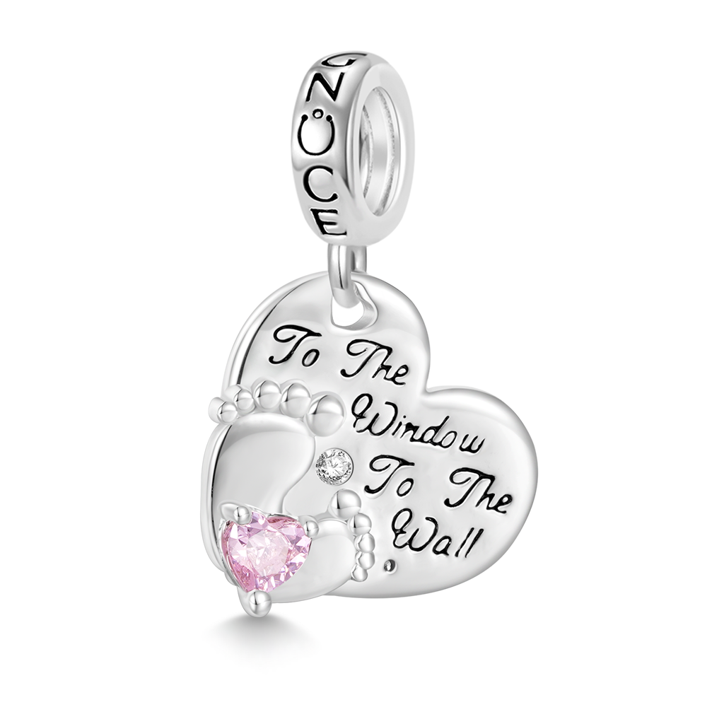 Gnoce Baby Feet Love Pendant Dangle Charm_1