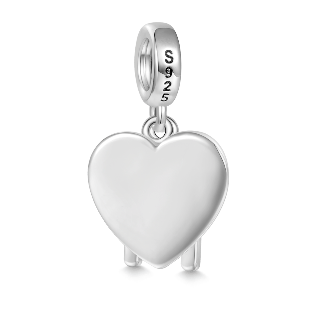 Gnoce "Make a wish" Heart Wishbone Charm_2