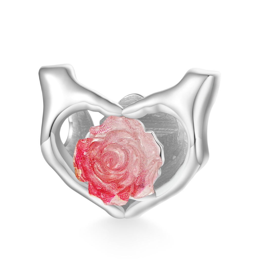 Gnoce "Forever in Our Hearts" Glow-in-the-dark Rose Charm_2