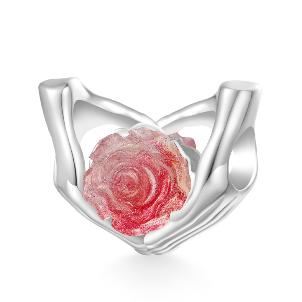 Gnoce "Forever in Our Hearts" Glow-in-the-dark Rose Charm_3