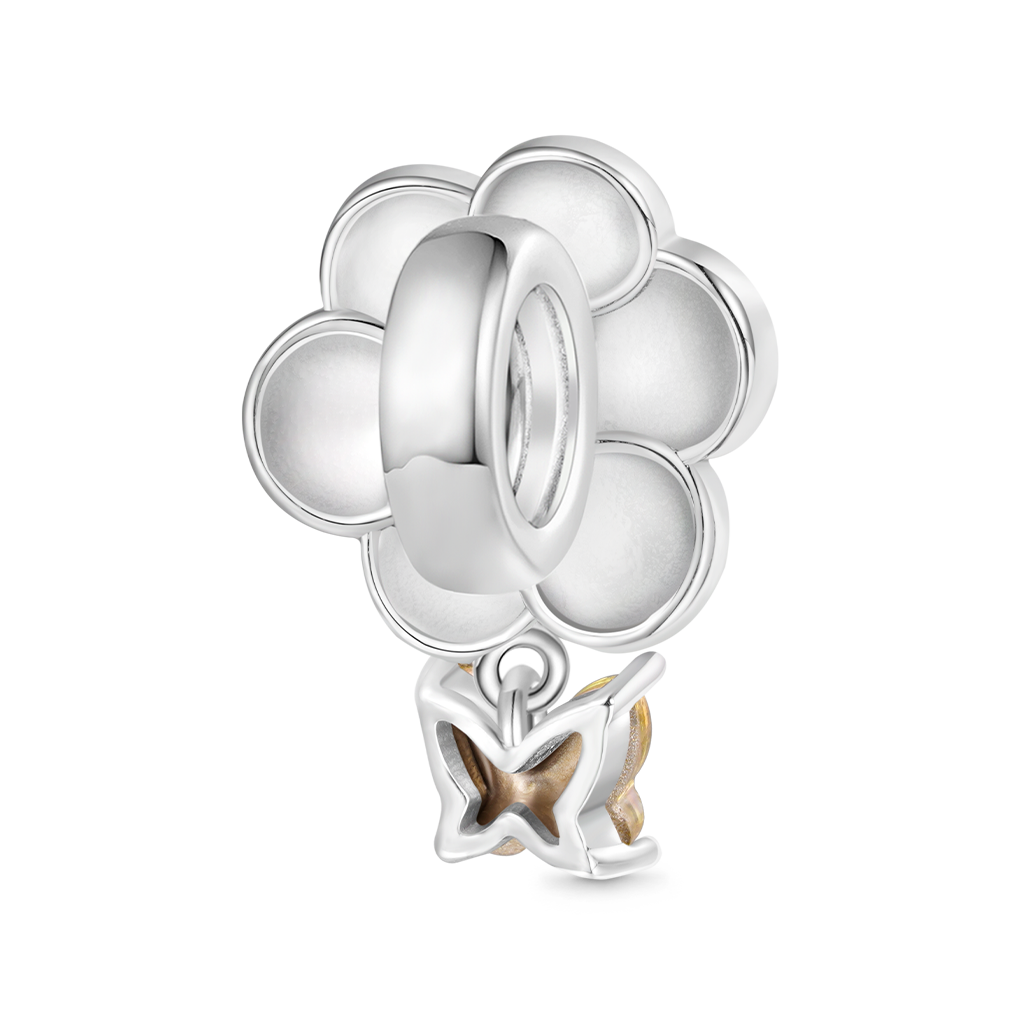 Gnoce Pure White Camellia Charm_2