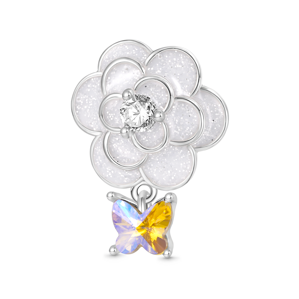 Gnoce Pure White Camellia Charm_1