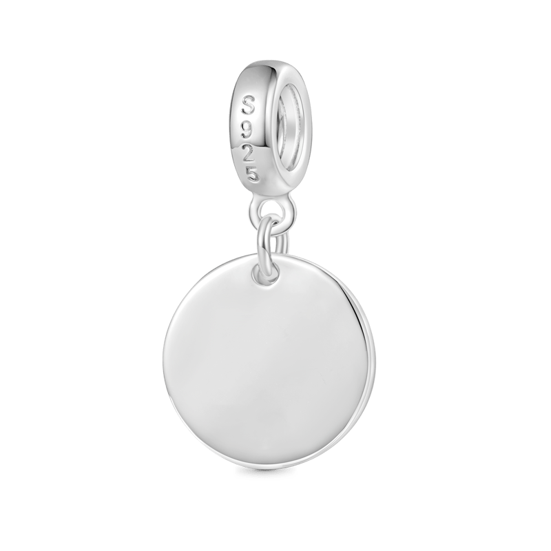 Gnoce Engravable Mountains Rivers Disk Pendant Dangle Charm_3