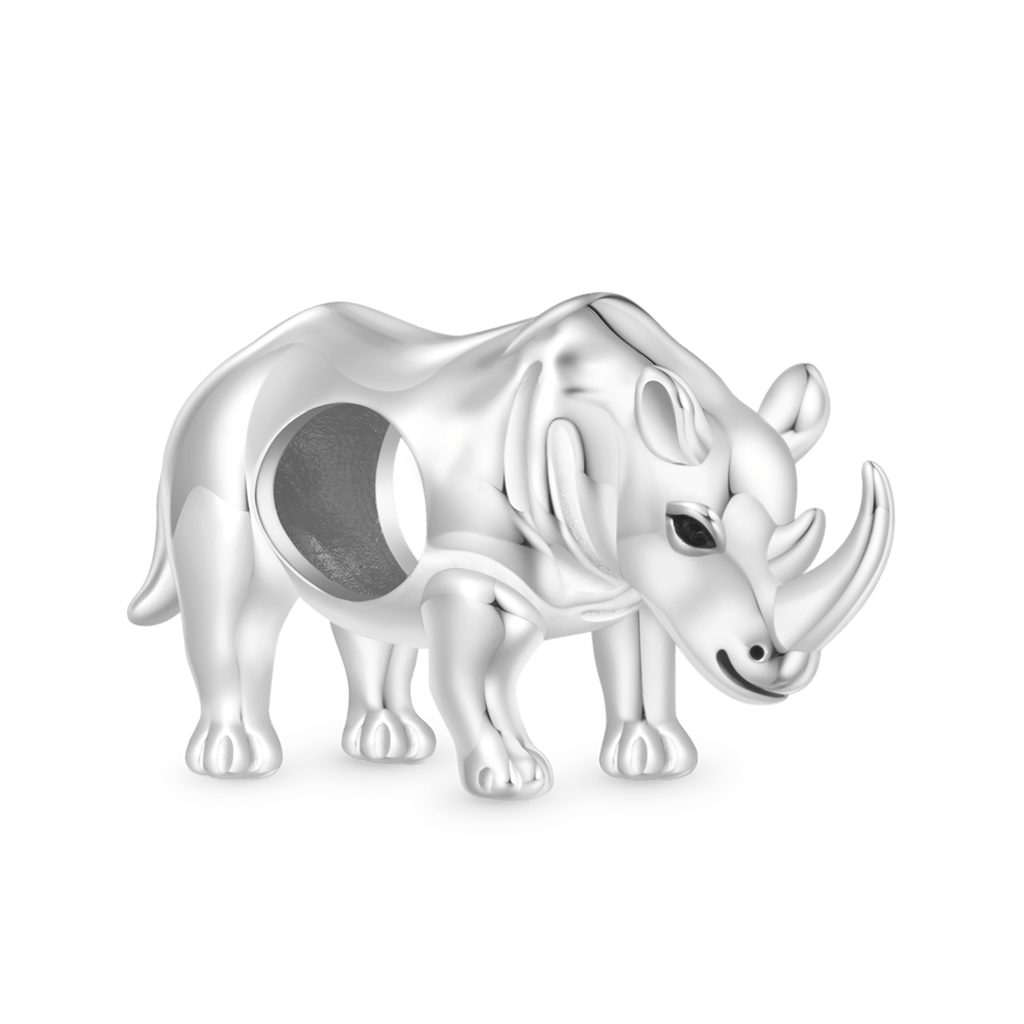 Gnoce South Africa Animal Rhinoceros Charm_2