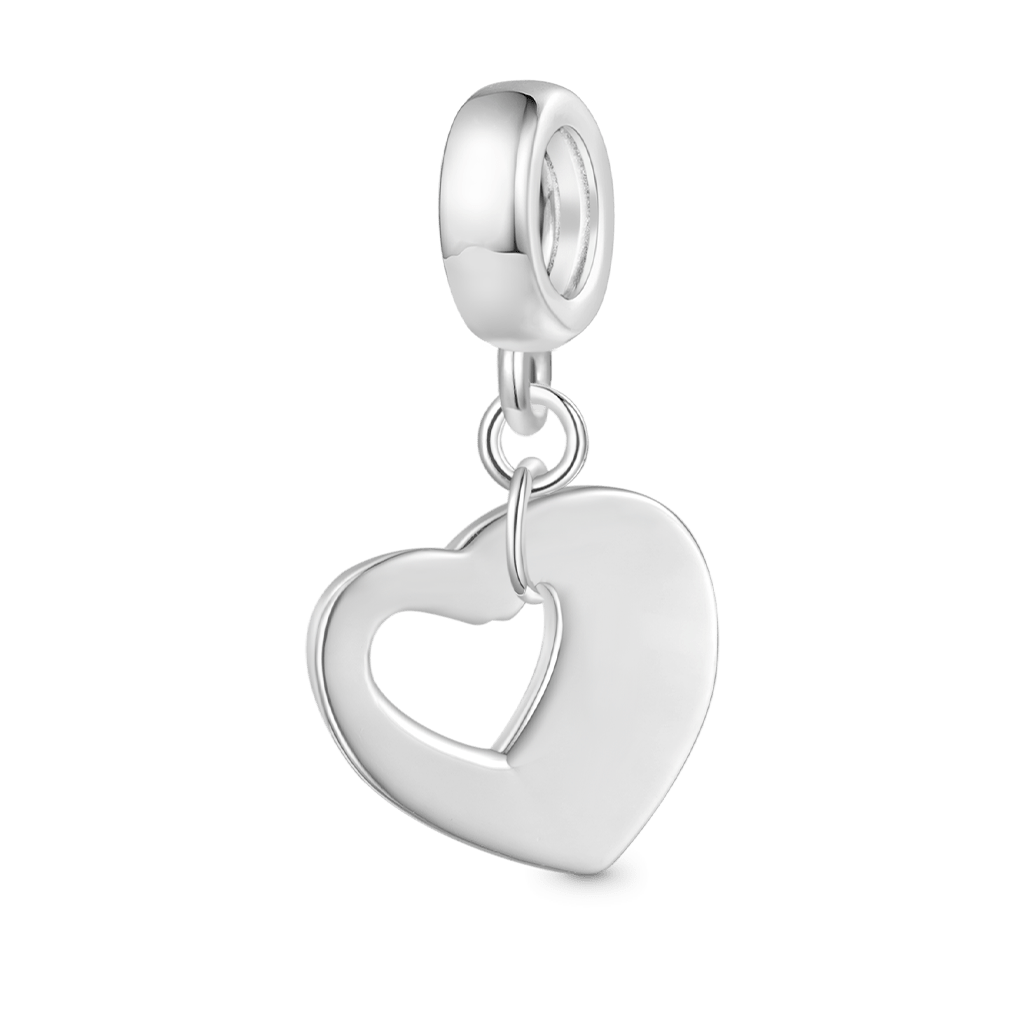 Gnoce Heart Engravable Pendant Dangle Charm_3