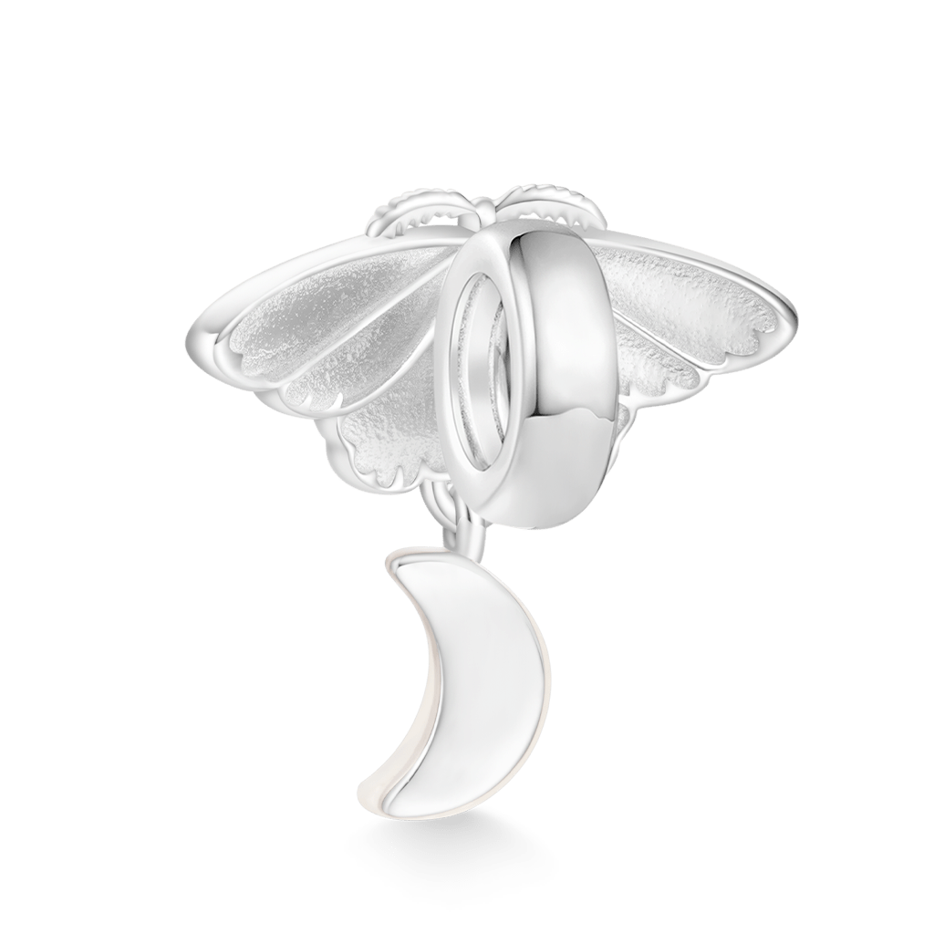 Gnoce Color-changing Moon White Moth Charm_3