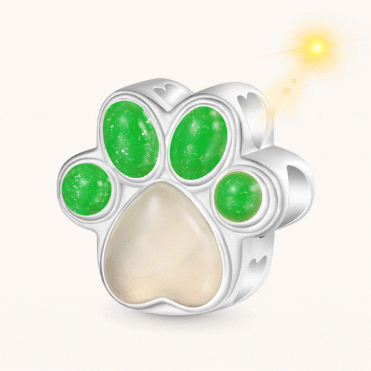 Gnoce "Best Friends Are Never Forgotten" Color-changing Dog Paw Charm_1