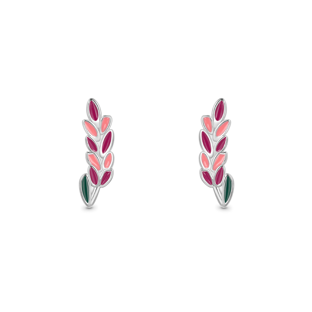 Gnoce Birthday Flower Series Lavender Stud Earrings_1