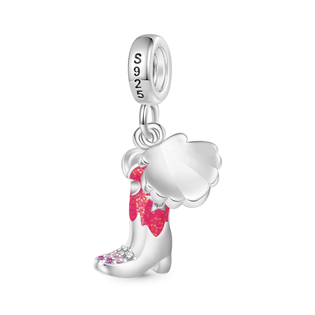 Gnoce Coastal Cowgirl Style Boot Pendant Dangle Charm_2