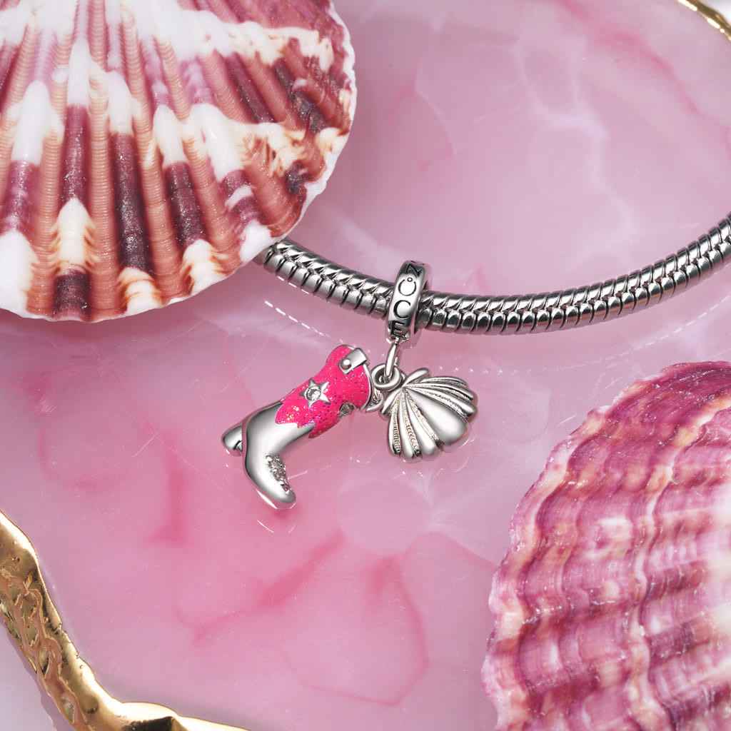 Gnoce Coastal Cowgirl Style Boot Pendant Dangle Charm_3