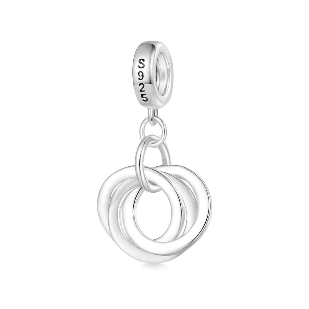 Gnoce Engravable Circle Pendant Dangle Charm_2