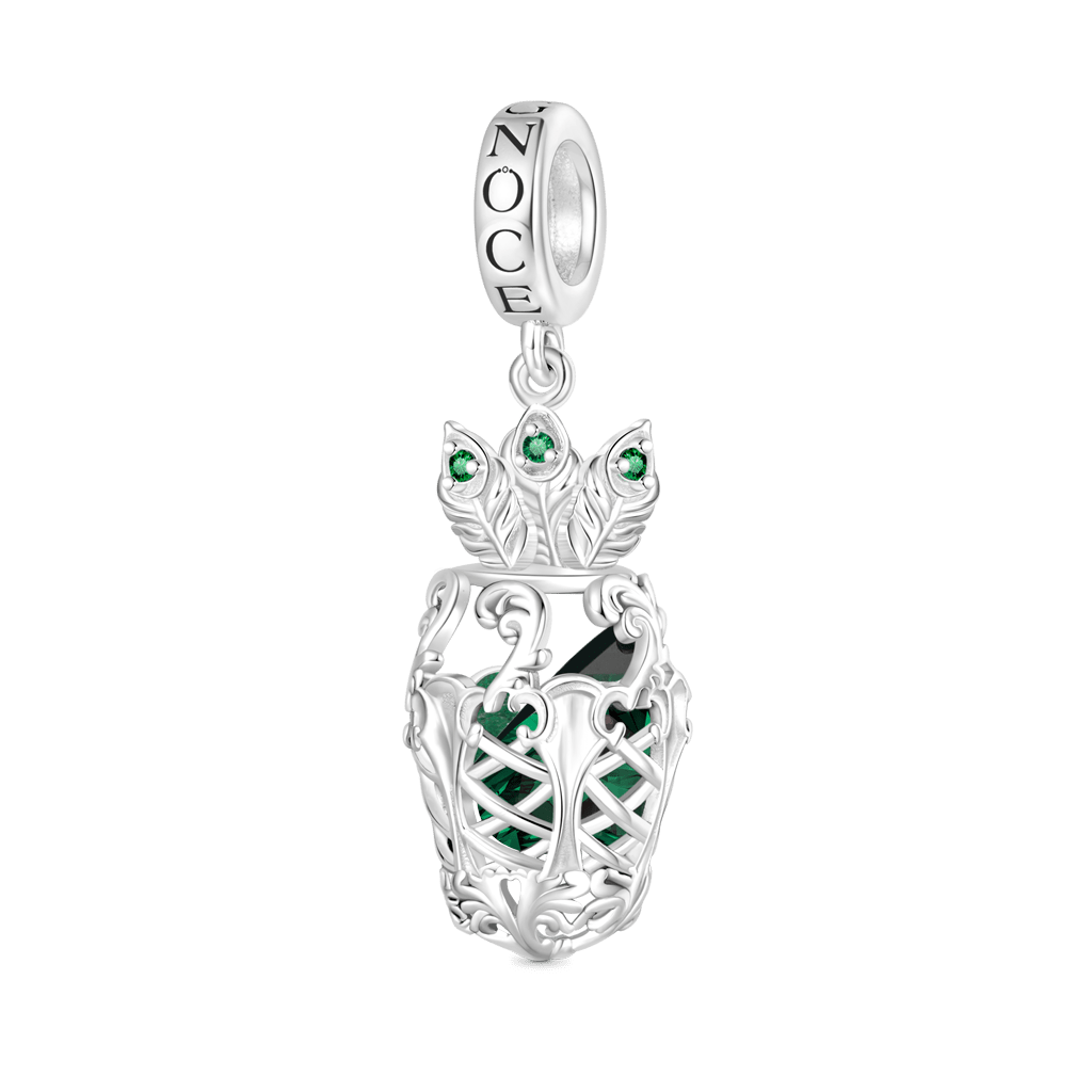 Gnoce Splendor Solis Peacock Tail Pendant Dangle Charm_1